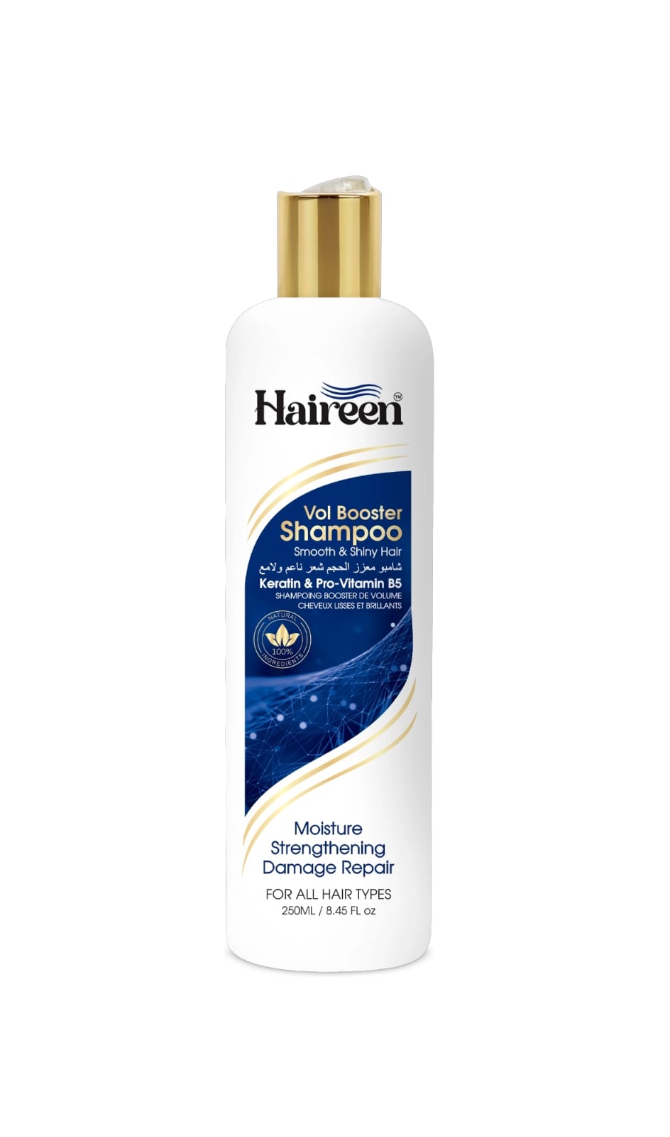 Haireen Vol Booster Shampoo with Keratin & Pro-Vitamin B5 (250ml)